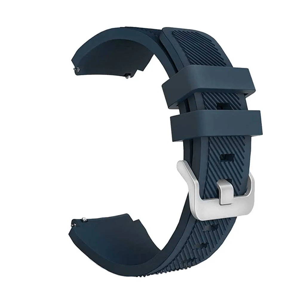 22mm universal Smartwatch Silicone Strap Coffee Diagonal