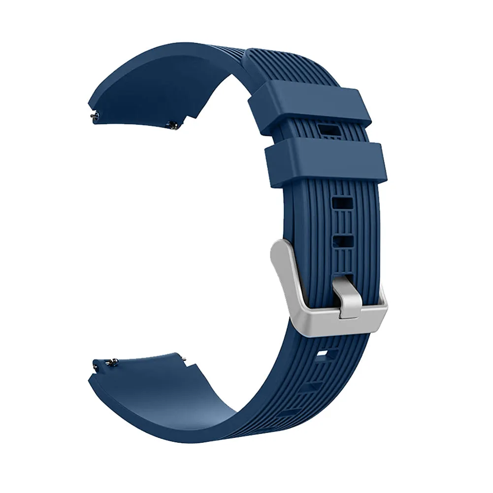 22mm universal Smartwatch Silicone Strap Coffee Diagonal