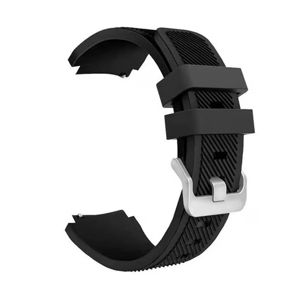 22mm universal Smartwatch Silicone Strap Coffee Diagonal