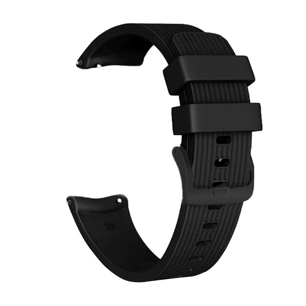 22mm universal Smartwatch Silicone Strap Coffee Diagonal