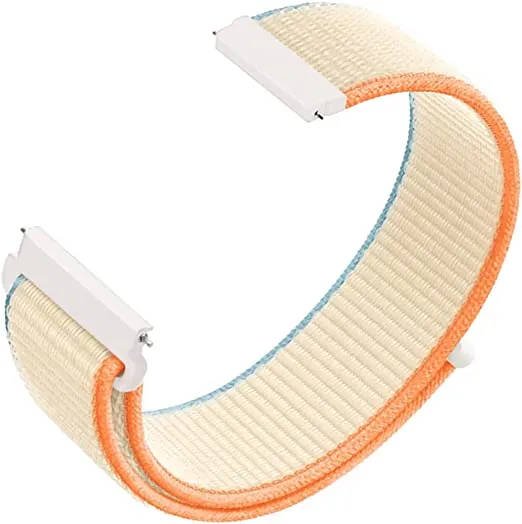 22mm Watch Straps Sport Loop Nylon Bands Kumquat