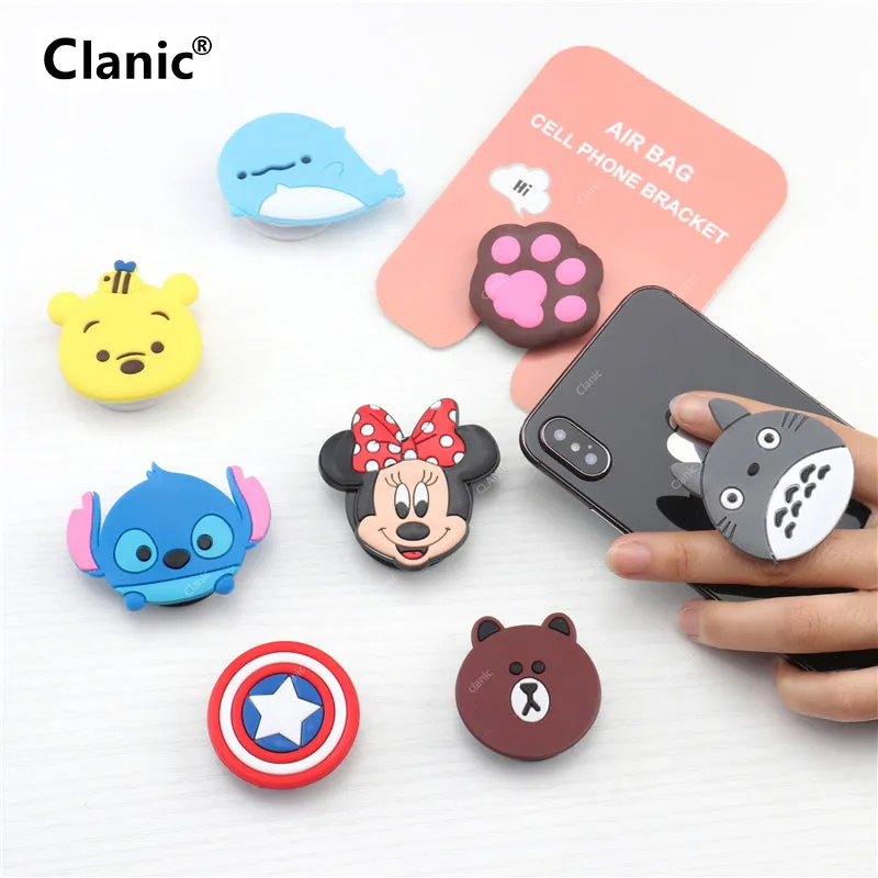 2Pcs Pop-socket Expanding Phone Holder - Finger Ring Grip