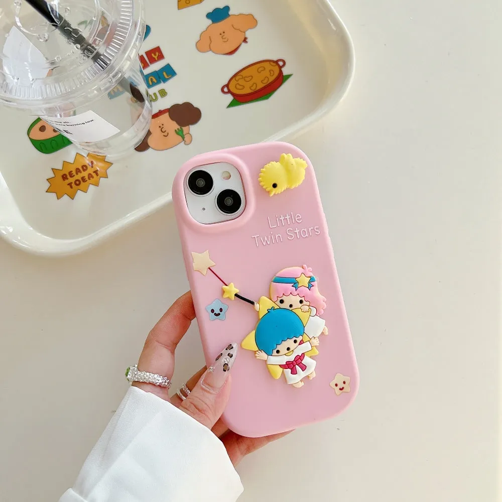 3D Spin Flower Silicone Soft Phone Case - Vivo Y35