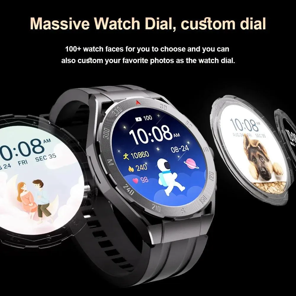 4GB Music-Streaming Smartwatch with Built-in GPS, TWS Earbuds, and Comprehensive Health Tracking Features