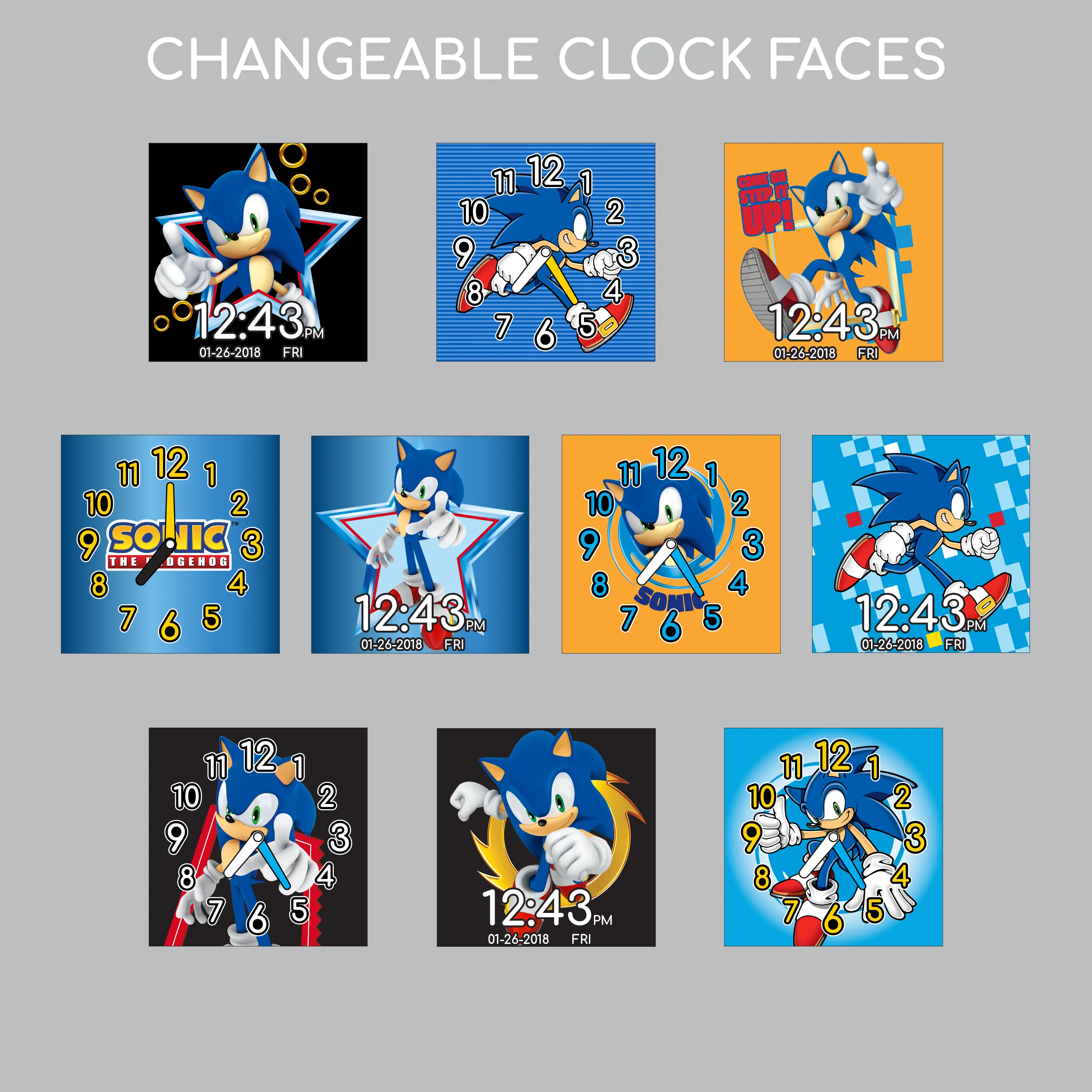 Accutime Sonic The Hedgehog Interactive Watch Blue Limited Edition (Random Style Pick)