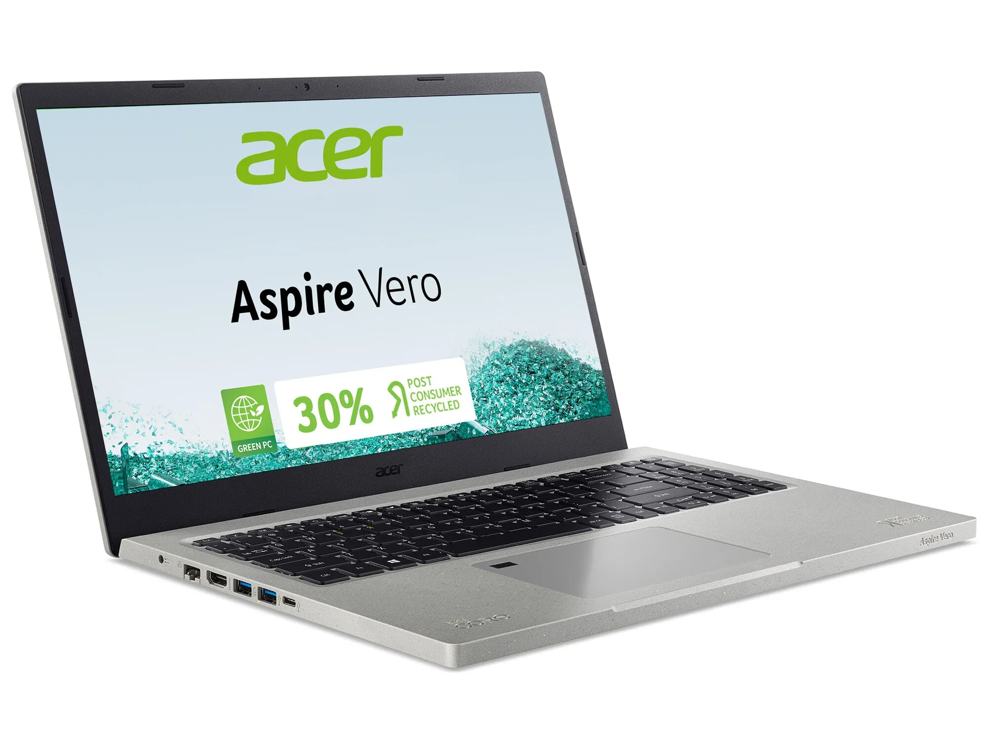 Acer Aspire Vero Green PC AV15-51 15.6 inch Laptop - (Intel Core i5-1155G7, 8GB, 512GB SSD, Full HD Display, Windows 11, Grey, 30% PCR Chassis)