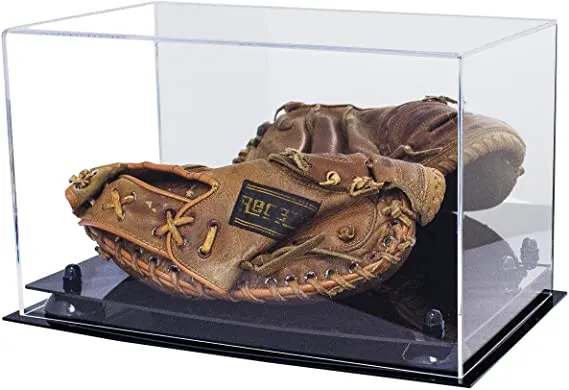 Acrylic Baseball Catchers Glove Display Case - Mirror Wall Mounts (V16/A011)