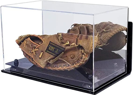 Acrylic Baseball Catchers Glove Display Case - Mirror Wall Mounts (V16/A011)