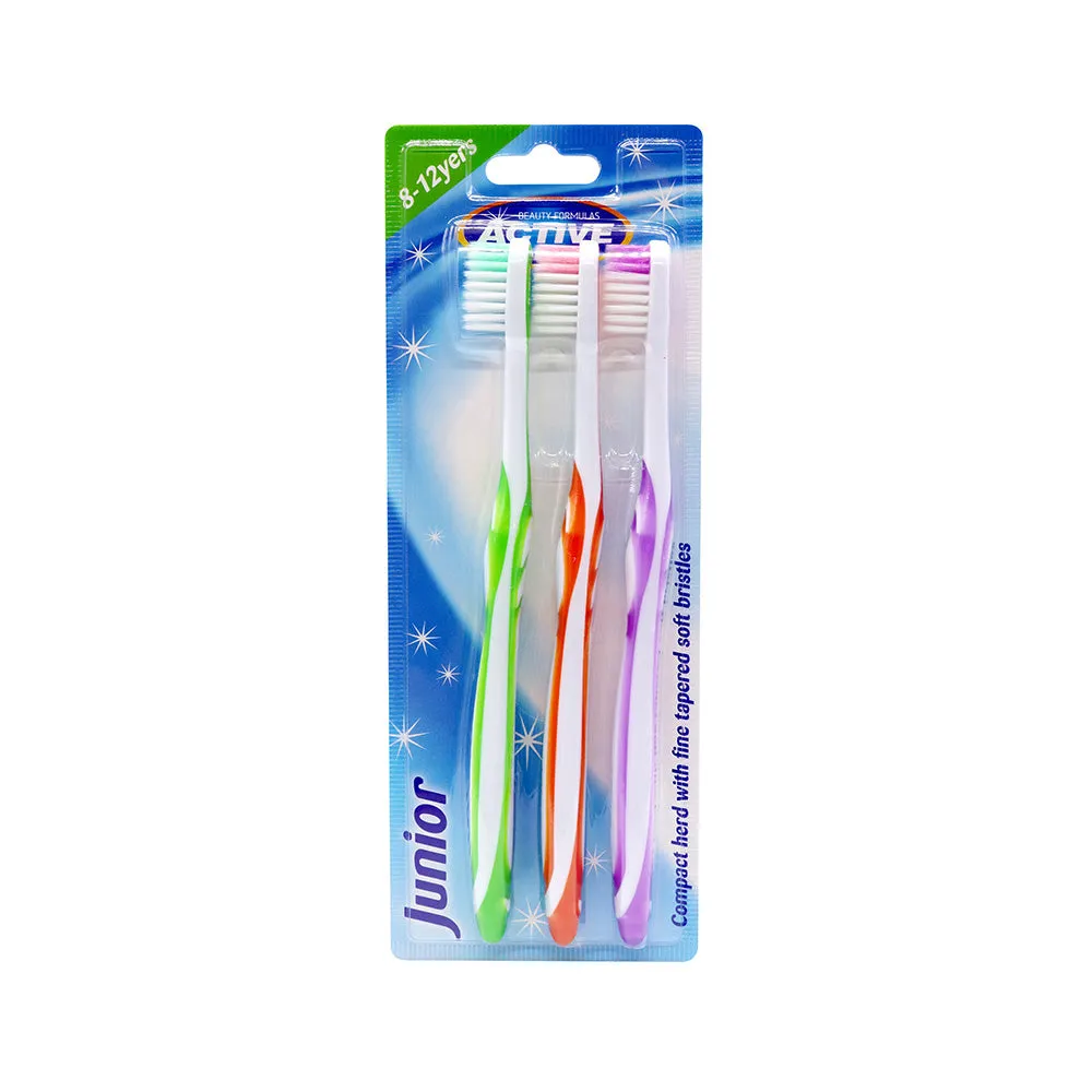 Active Oral Care Junior Toothbrush 8-12 Years 3Pack