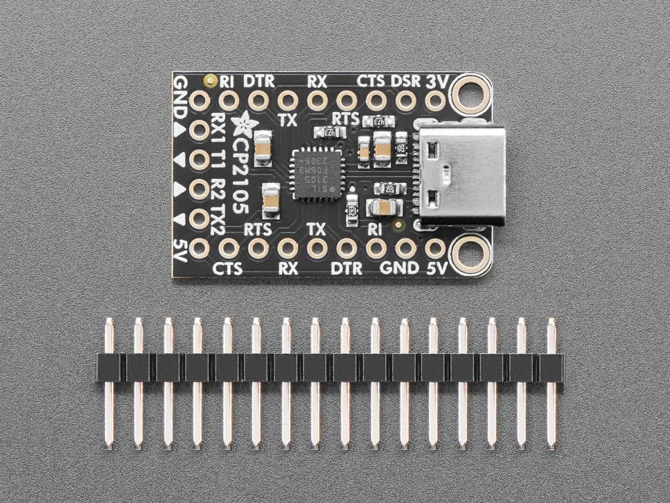 Adafruit CP2105 Friend - USB to Dual UART Serial Converters