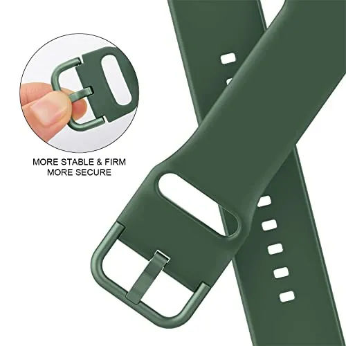 Adepoy Compatible with Apple Watch Bands 41mm 40mm 38mm, Soft Silicone Sport Wristbands Replacement Strap with Classic Clasp for iWatch Series SE 7 6 5 4 3 2 1 for Women Men, Clover 38/40/41mm