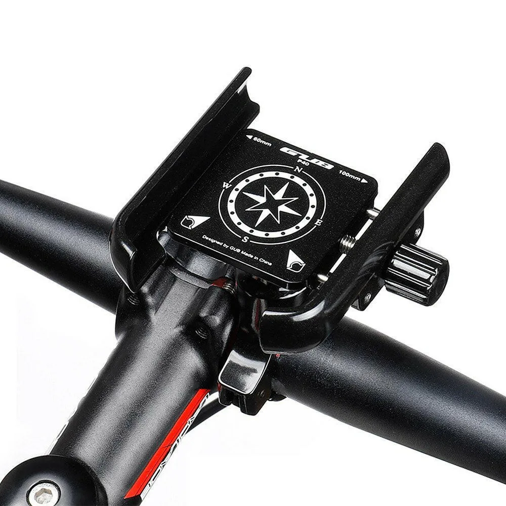 Aluminum Bike Phone Holder 360 Degree Rotating Adjustable Anti Slip Cycling Bicycle Motorcycle Handlebar Phone Mount Holder Stand