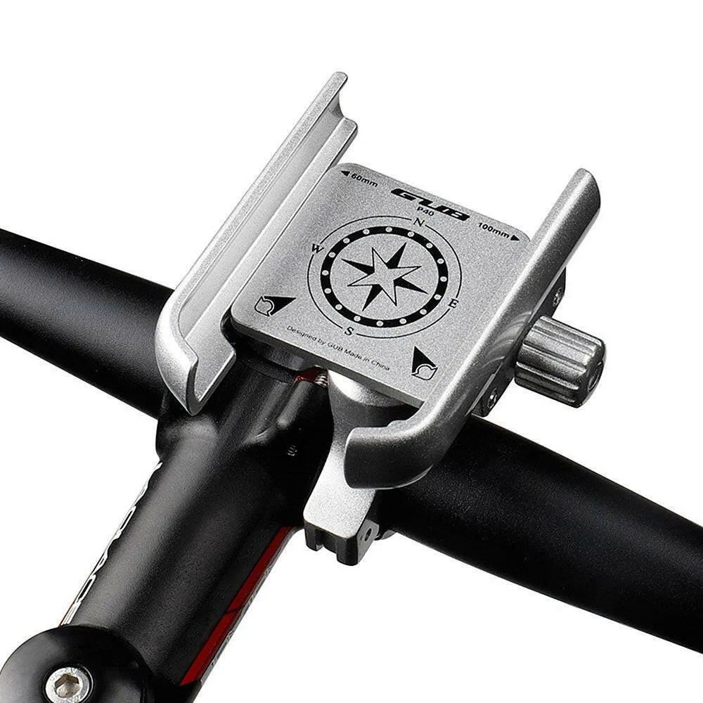 Aluminum Bike Phone Holder 360 Degree Rotating Adjustable Anti Slip Cycling Bicycle Motorcycle Handlebar Phone Mount Holder Stand