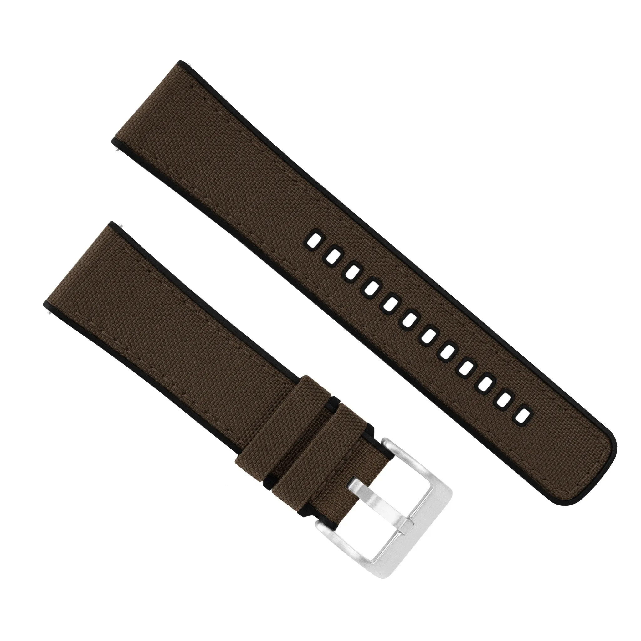 Amazfit Bip | Cordrua Fabric & Silicone Hybrid | Chocolate Brown