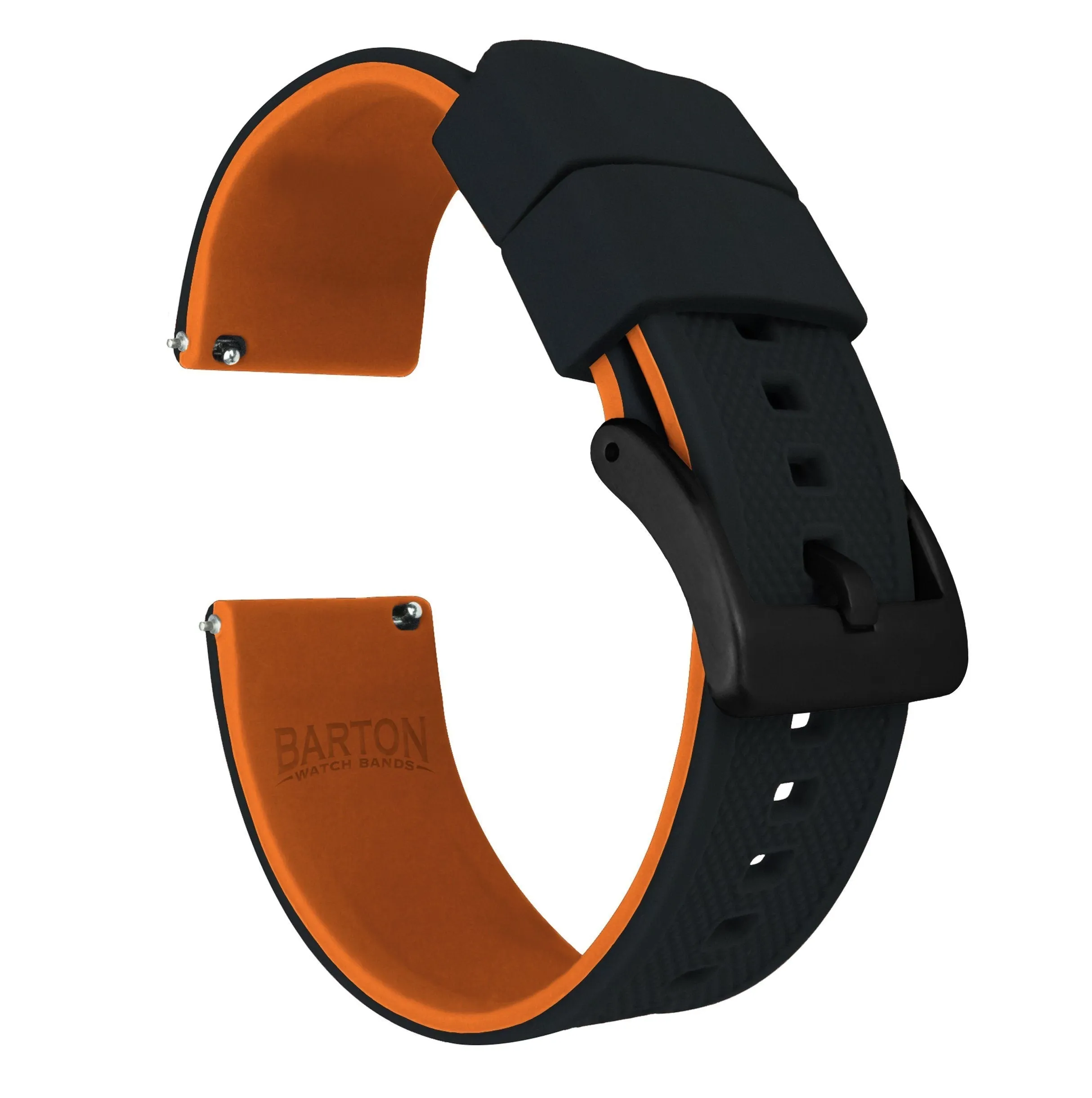 Amazfit Bip | Elite Silicone | Black Top / Pumpkin Orange Bottom