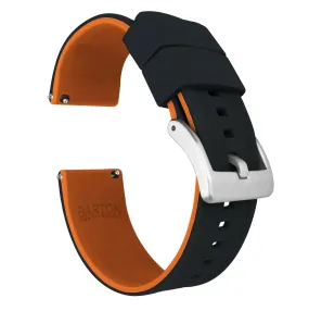 Amazfit Bip | Elite Silicone | Black Top / Pumpkin Orange Bottom