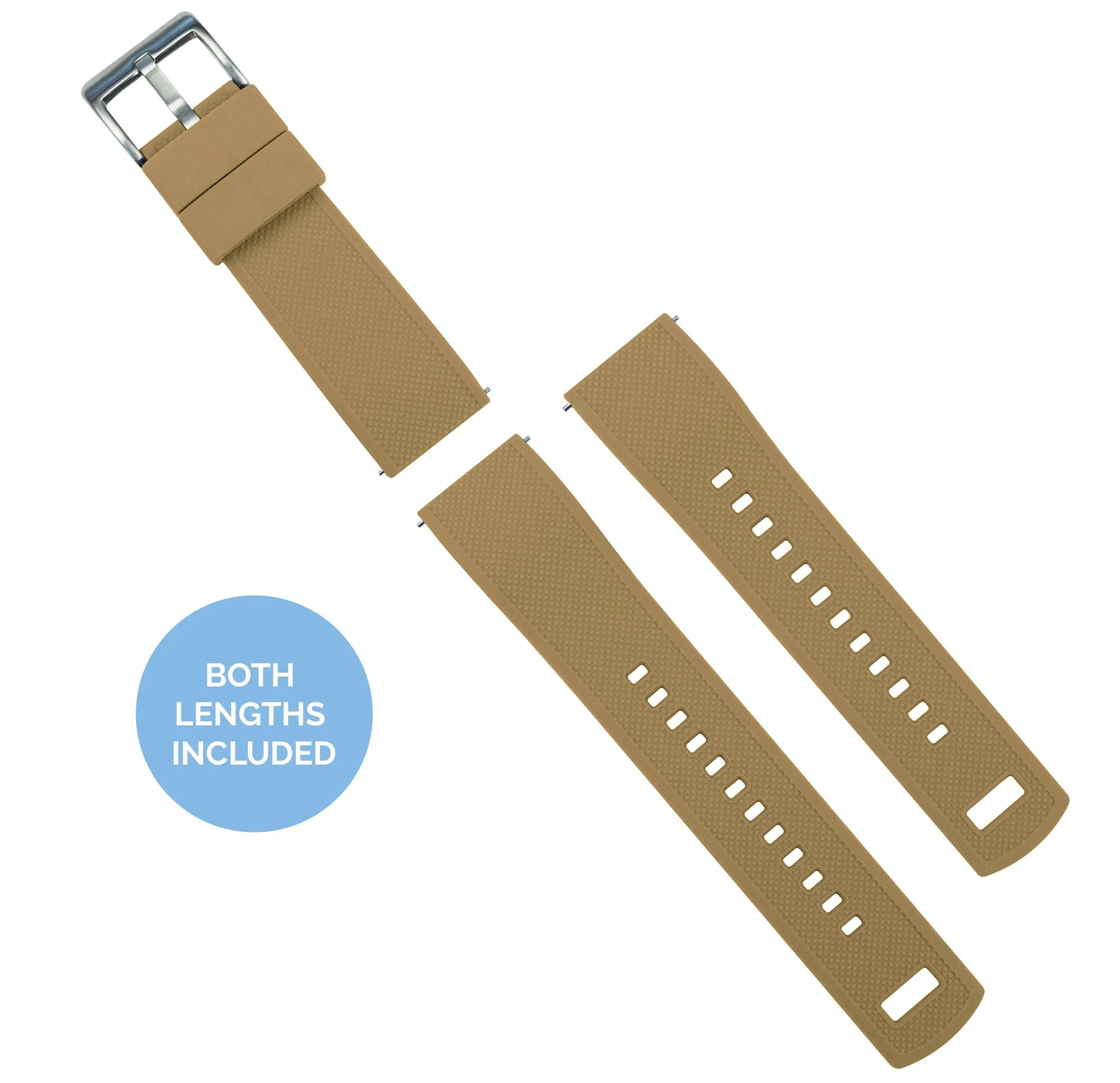 Amazfit Bip | Elite Silicone | Khaki Tan Top / Black Bottom