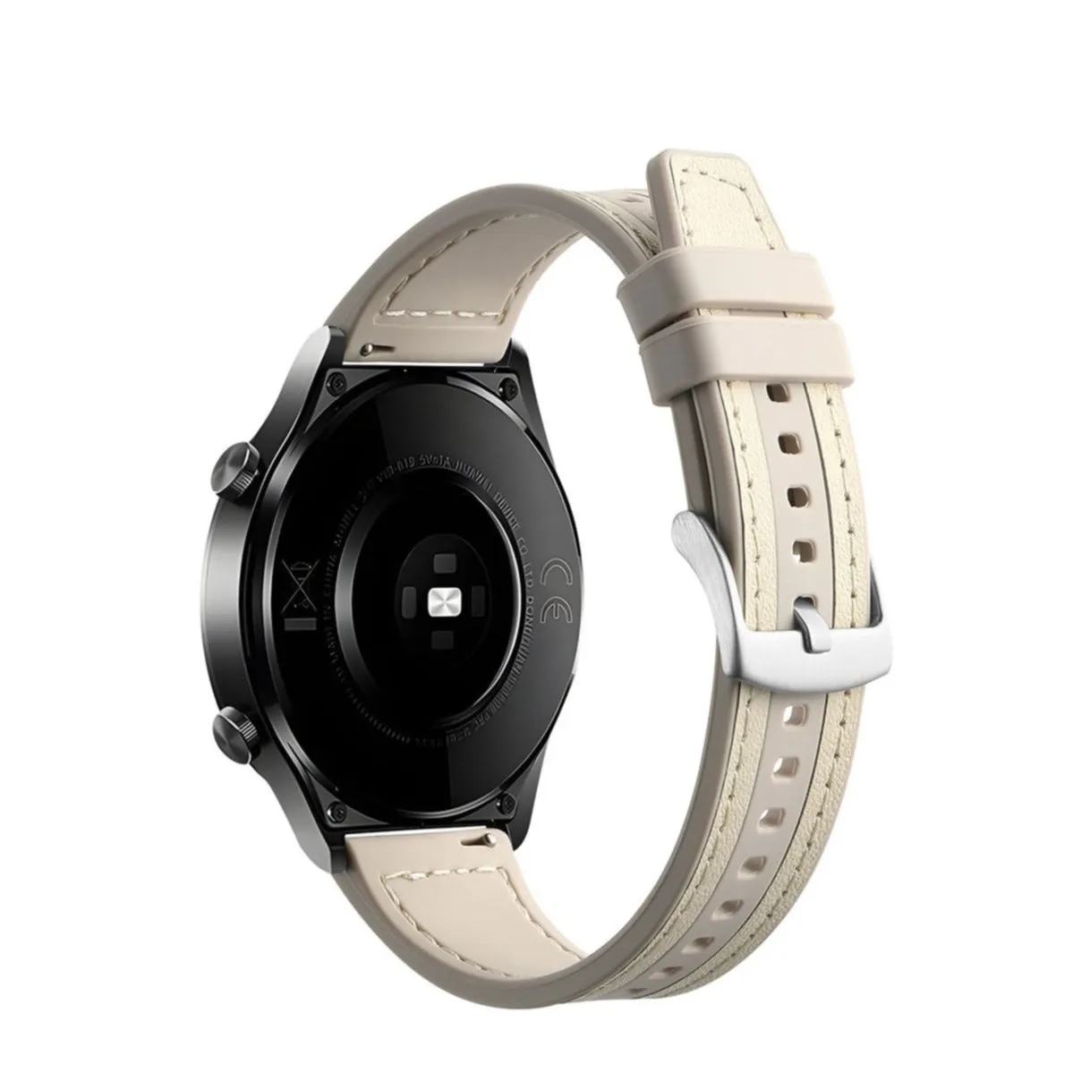 Amazfit Bip Lite genuine leather / silicone strap (joint circumference: 170-220mm) - Beige