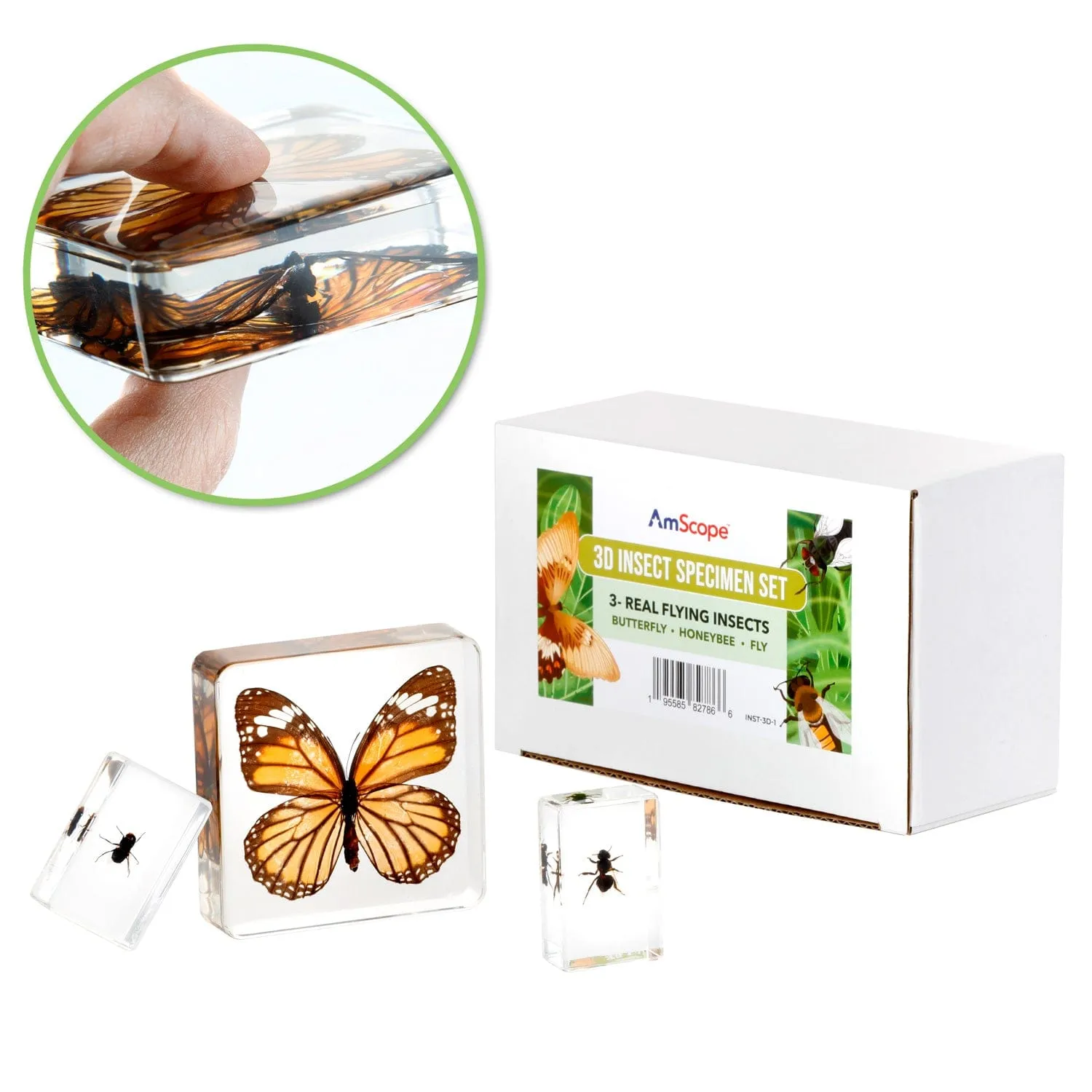 AmScope Kid's Genuine Insect Adventurer Series Set featuring 60X-120X Portable LED Handheld Microscope, Ultimate Insect Exploration Set and more