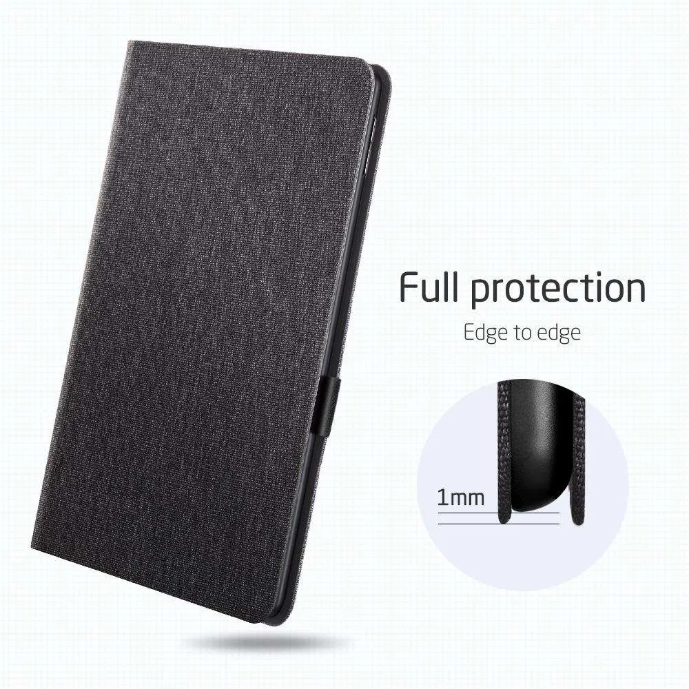 AMZER PU Leather Case for With Holder & Sleep/Wake-up Function - Black for iPad Air 10.5 inch