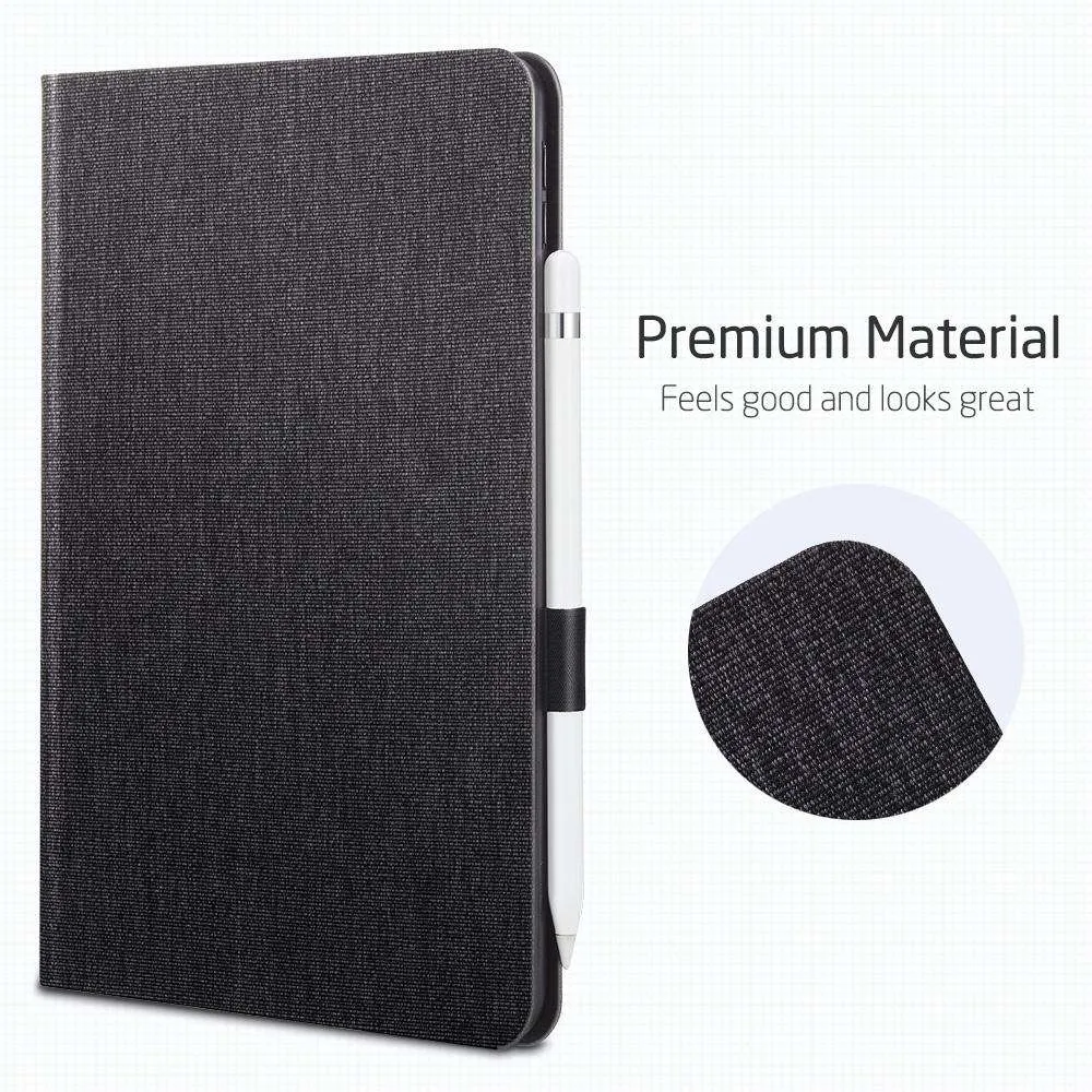 AMZER PU Leather Case for With Holder & Sleep/Wake-up Function - Black for iPad Air 10.5 inch