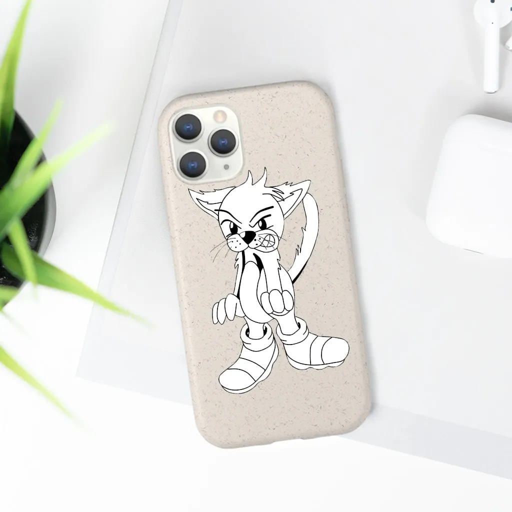 Angry Cat Biodegradable Case