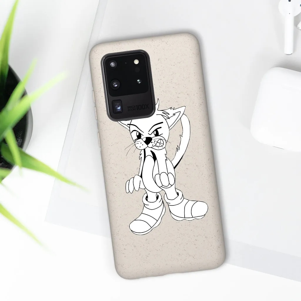 Angry Cat Biodegradable Case