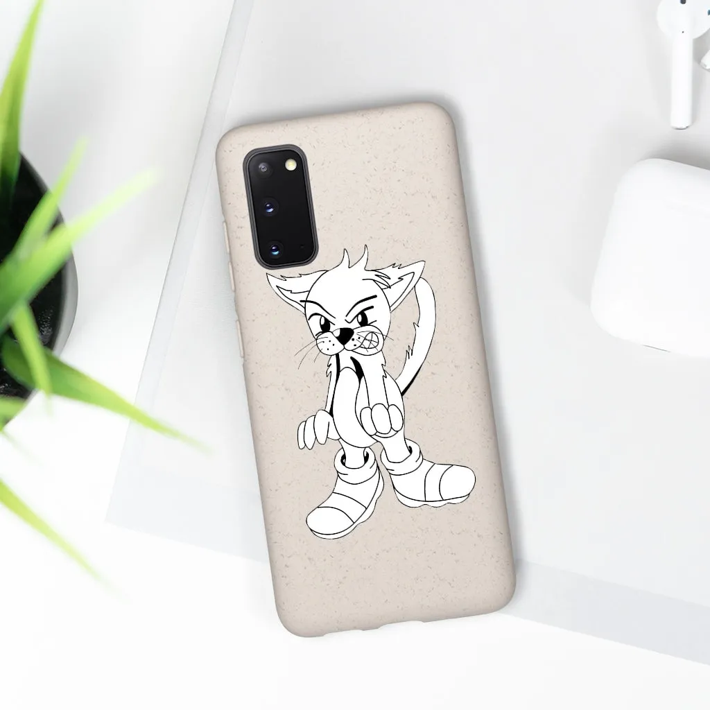 Angry Cat Biodegradable Case