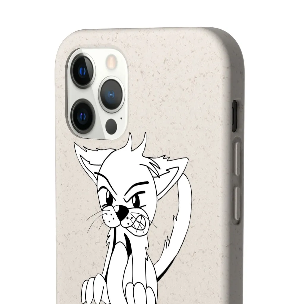 Angry Cat Biodegradable Case