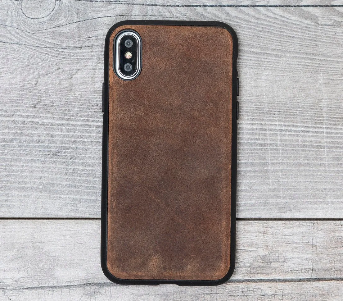 Antic Brown Magnetic Leather Case for iPhone XR/X/XS/XS Max