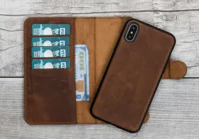 Antic Brown Magnetic Leather Case for iPhone XR/X/XS/XS Max