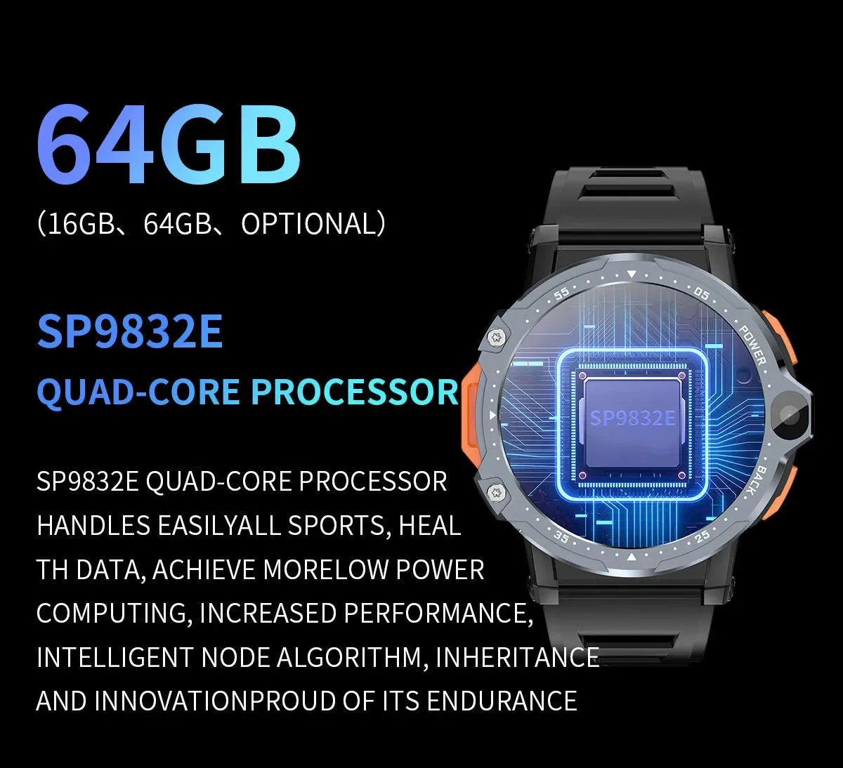 AP6 Smart Watch Dual Camera 4G AP6 Plug-in Card