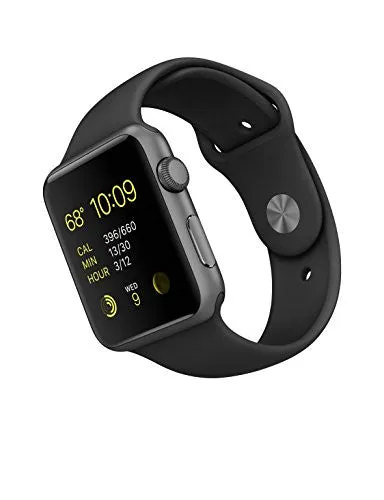 Apple 42mm Smart Watch - Space Grey Aluminum Case/Black Band