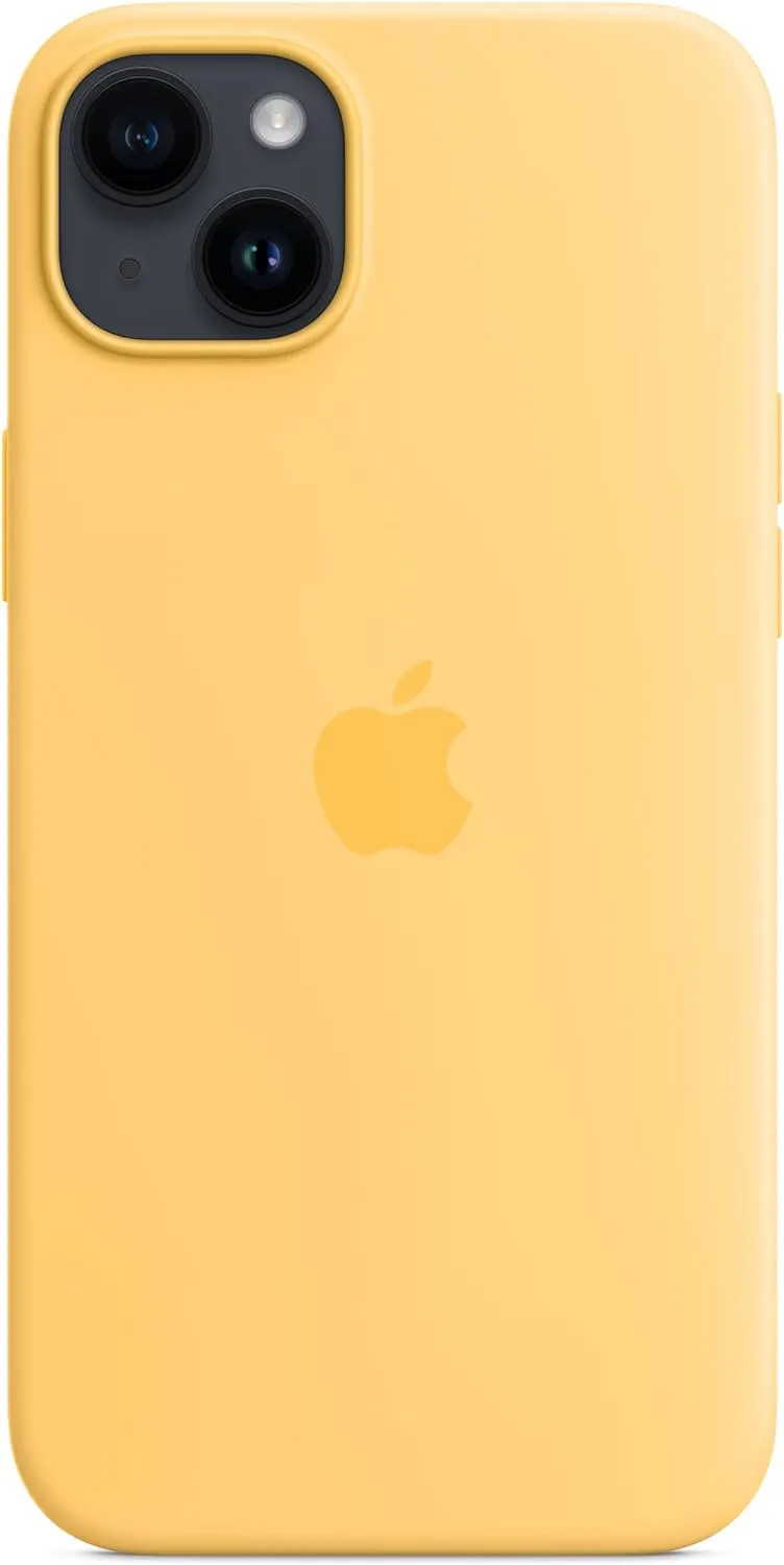 Apple iPhone 14 Plus Silicone Case with MagSafe — Sunglow