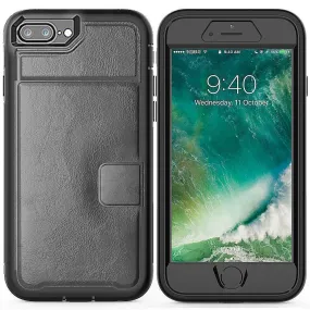 Apple iPhone 8 Plus / iPhone 7 Plus Magnetic Folio Leather Wallet W. Card Slot and Stand Case by Modes