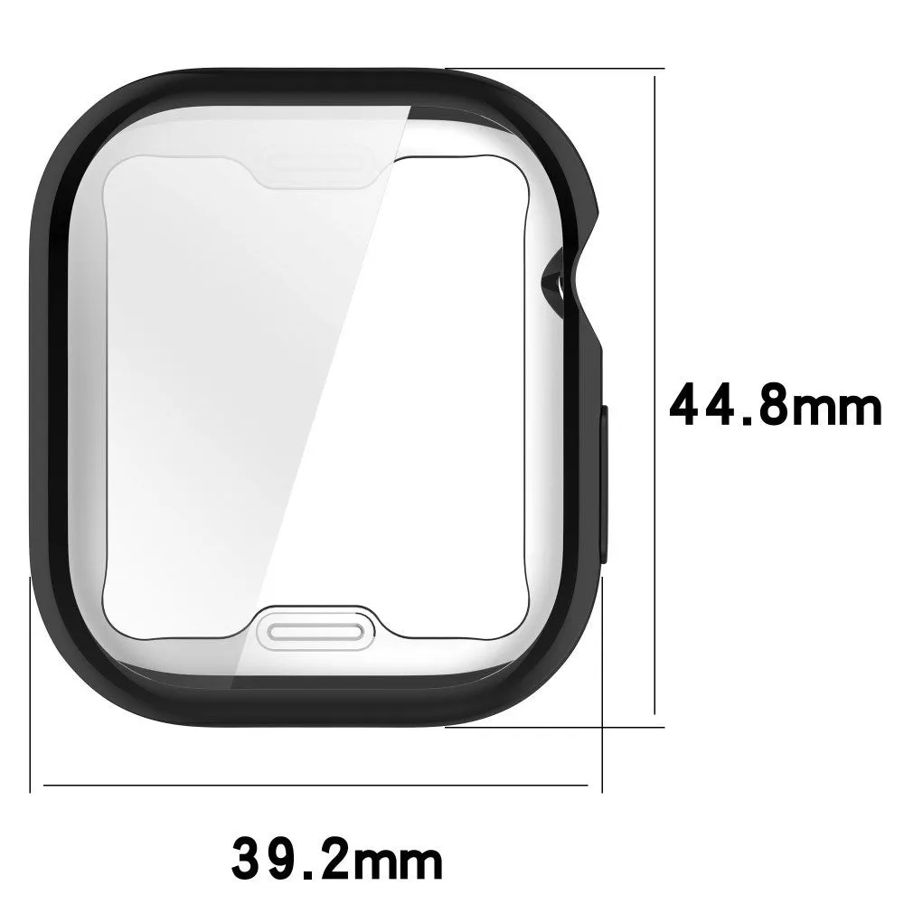 Apple Watch 10 (42mm) Fleksibelt Plast Cover m. Skærmbeskyttelse - Rose Gold