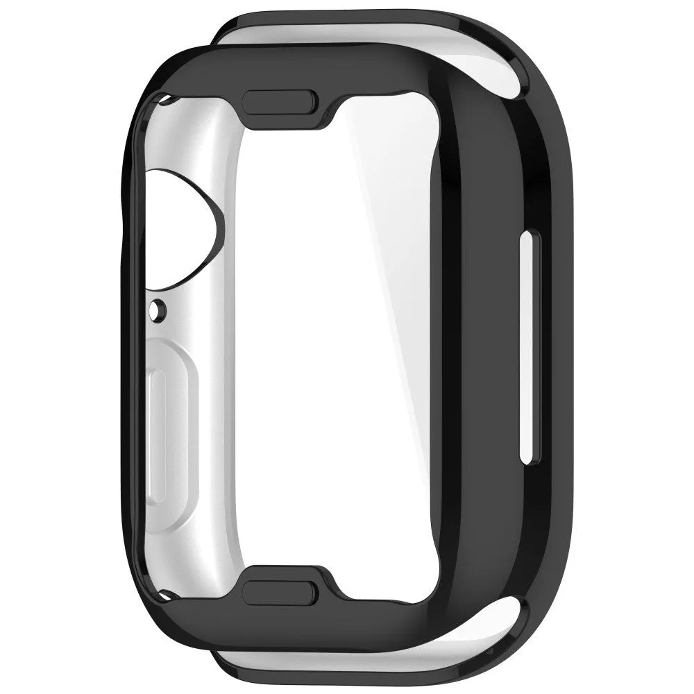 Apple Watch 10 (42mm) Fleksibelt Plast Cover m. Skærmbeskyttelse - Sort