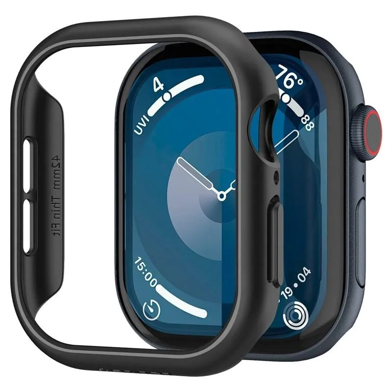 Apple Watch 10 (42mm) Spigen Thin Fit Cover - Sort