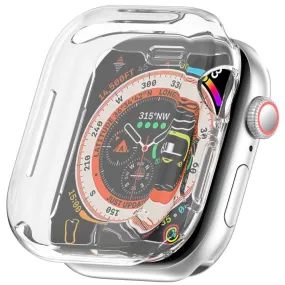 Apple Watch 10 (46mm) Fleksibelt Plast Cover m. Skærmbeskyttelse - Gennemsigtig