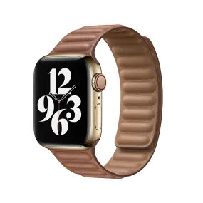 Apple Watch 41mm / 40mm / 38mm | Leather Magnetic Loop Straps |Brown