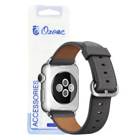 Apple Watch 41mm / 40mm / 38mm | Leather Strap |Dark Grey