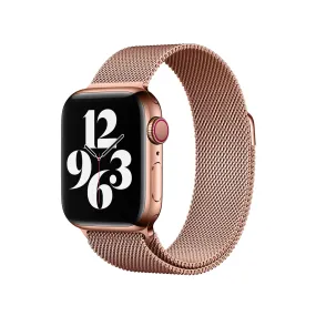 Apple Watch 41mm / 40mm / 38mm | Milanese Loop Metal Bands |Rose Gold