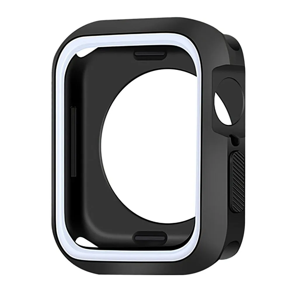 Apple Watch (41mm) dual color silicone cover - Black / White