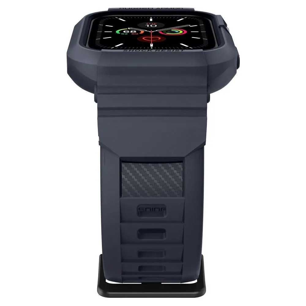 Apple Watch (44-45mm) Spigen Rugged Armor Pro Case - TPU Cover - Charcoal Grey