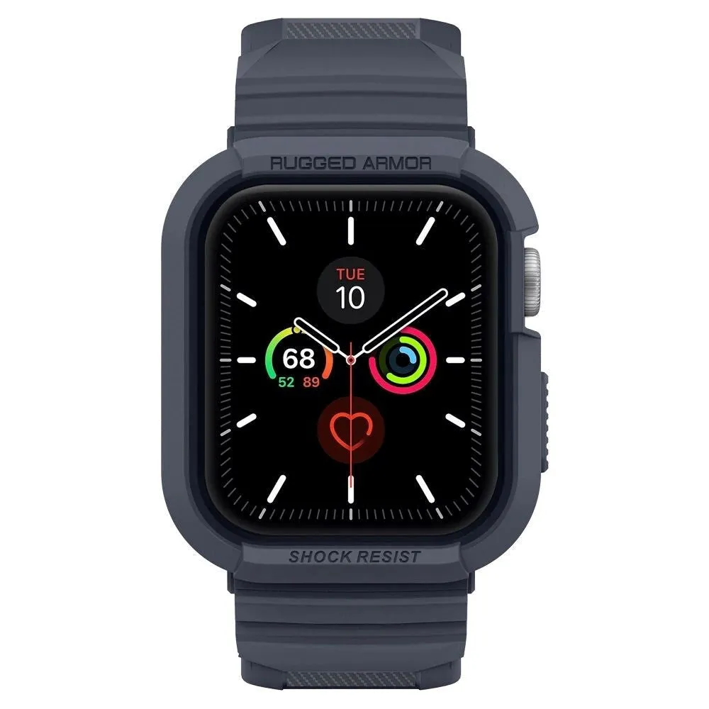 Apple Watch (44-45mm) Spigen Rugged Armor Pro Case - TPU Cover - Charcoal Grey