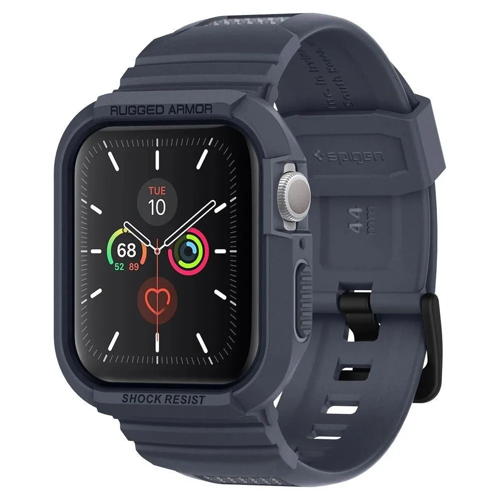 Apple Watch (44-45mm) Spigen Rugged Armor Pro Case - TPU Cover - Charcoal Grey