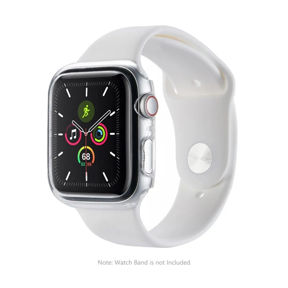 Apple Watch 9/8/7 (41mm) Cover & Skærmbeskyttelse - Gennemsigtig / Sort