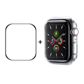 Apple Watch 9/8/7 (41mm) Cover & Skærmbeskyttelse - Gennemsigtig / Sort