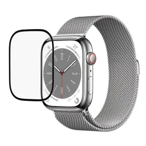 Apple Watch 9/8/7 (45mm) - Full-Fit - Skærmbeskyttelse - Sort Kant