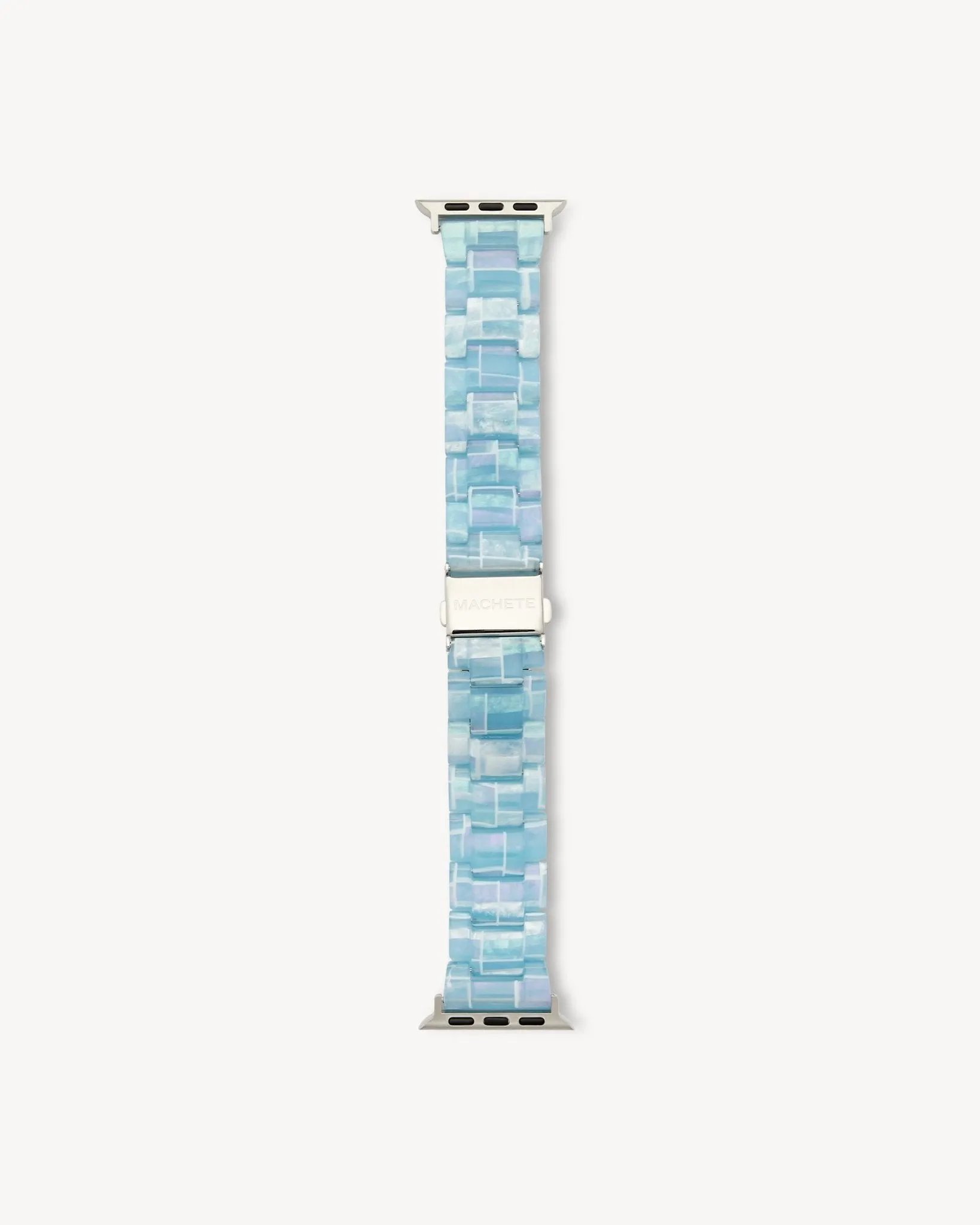 Apple Watch Band in Blue Shell Checker